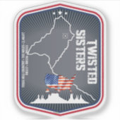 The Twisted Sisters Texas USA Motorcycle 02 シール (正面)