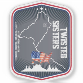 The Twisted Sisters Texas USA Motorcycle 02 シール