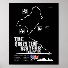 The Twisted Sisters Texas USA Motorcycle 02 ポスター