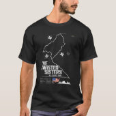 The Twisted Sisters Texas USA Motorcycle 02t Tシャツ (正面)