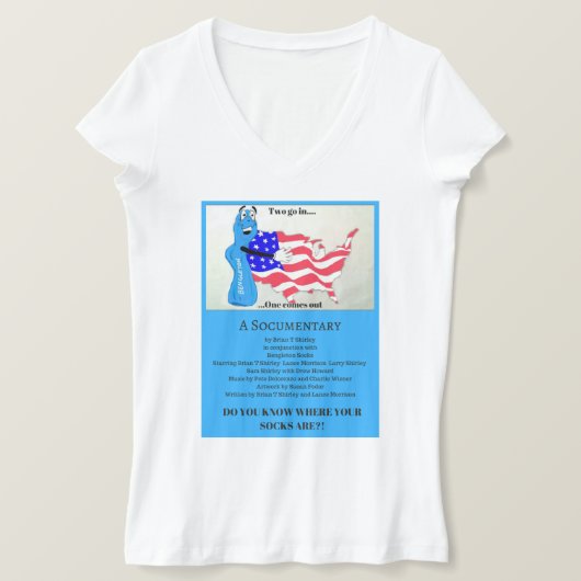 The "Two go in...one comes out. A Socumentary" Tシャツ (デザイン正面)