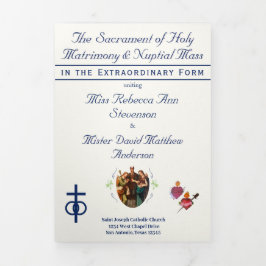The Two Hearts Catholic Wedding 三つ折りプログラム