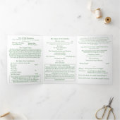 The Two Hearts Catholic Wedding 三つ折りプログラム (内部)