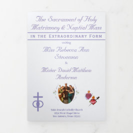 The Two Hearts Catholic Wedding 三つ折りプログラム