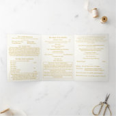 The Two Hearts Catholic Wedding 三つ折りプログラム (内部)