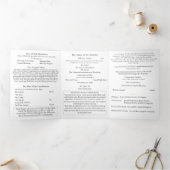 The Two Hearts Catholic Wedding 三つ折りプログラム (内部)