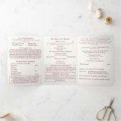 The Two Hearts Catholic Wedding 三つ折りプログラム (内部)