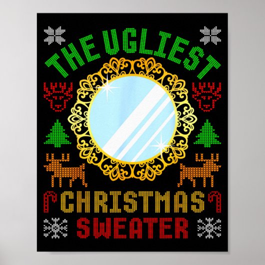 The Ugliest Ugly Christmas Sweater With Mirror Fun ポスター (正面)