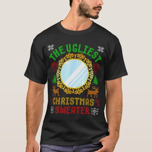 The Ugliest Ugly Christmas Sweater With Mirror Fun Tシャツ (正面)