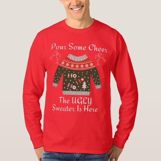 The Ugly Sweater Is Here Tシャツ (正面)