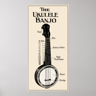 The Ukulele Banjo Poster ポスター