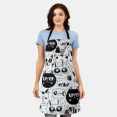 The Ultimate Cat Lover - Cozy Cat pet  エプロン (着用した状態)