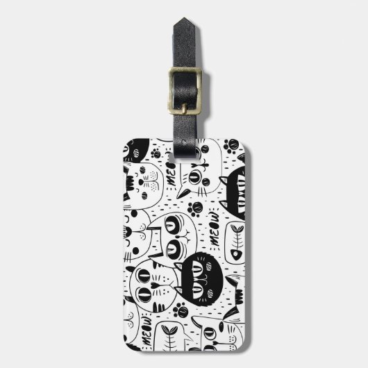 The Ultimate Cat Lover - Cozy Cat pet  ラゲッジタグ (正面縦)