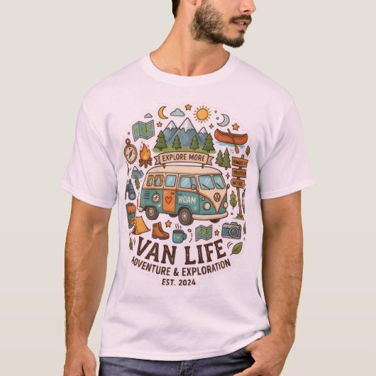 The Ultimate Explorer Sticker DesignT-Shirt Tシャツ (正面)