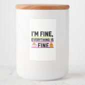 The Ultimate "I'm Fine" Labels フードラベル (正面)