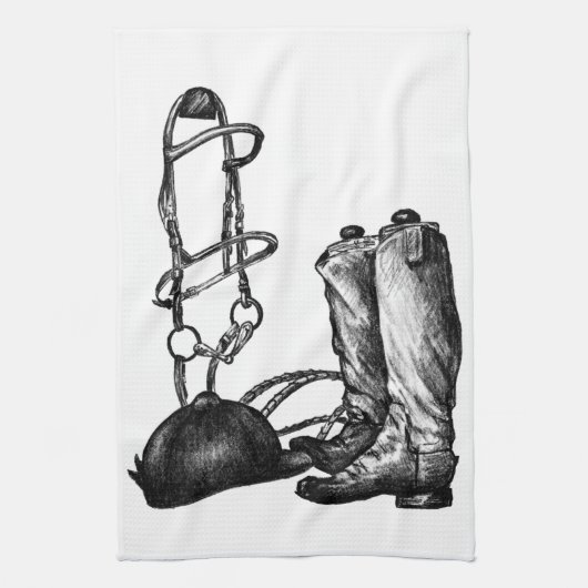 The Ultimate Kitchen towel for Horse People キッチンタオル (縦)