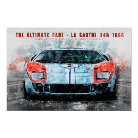 The ultimate race 1966 Miles Hulme ポスター (正面)