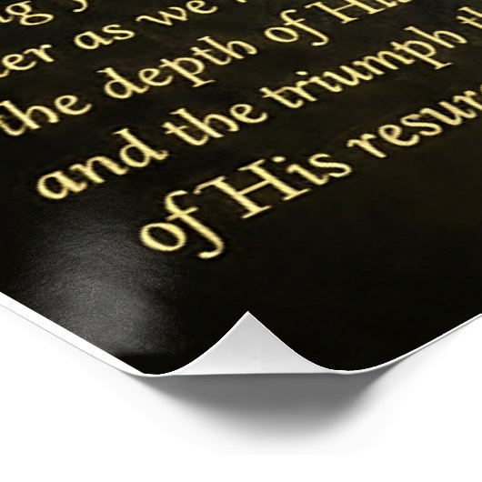 "The Ultimate Sacrifice" Easter Greeting ポスター (コーナー)