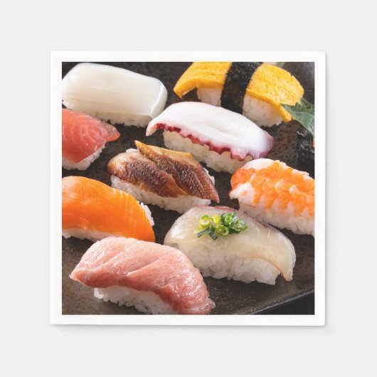 The Ultimate Sushi Assortment – SUSHIMI Collection スタンダードカクテルナプキン (正面)