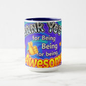 The Ultimate 'Thank You For Being Awesome' Gift マグカップ (中央)