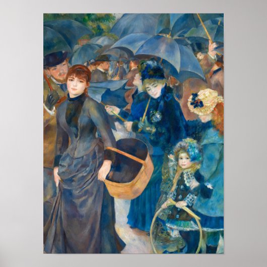 The Umbrellas, 1881-1886 by Pierre-Auguste Renoir ポスター (正面)