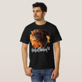The "Unbothered" Dog - Zen Vibe Pet Lover Apparel  Tシャツ (正面フル)