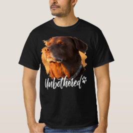 The "Unbothered" Dog - Zen Vibe Pet Lover Apparel Tシャツ