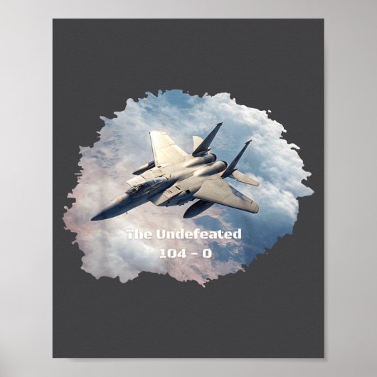 The Undefeated F-15, 104-0, V3 - Patriotic Series  ポスター (正面)