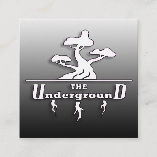 The Underground ビジネスカード ブラック フェード (正面)
