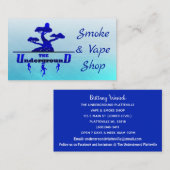 The Underground Business Cards コバルトブルー 名刺 (正面/裏面)