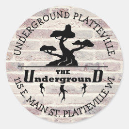 The Underground Vaping Shop Logoスタンプ ラウンドシール