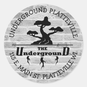 The Underground Vaping Shop Logoスタンプ ラウンドシール