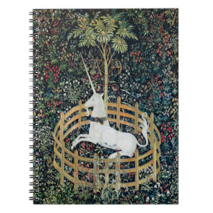 The Unicorn in CaptivityフローラファンタジーUnicorn ノートブック