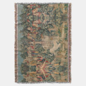 The Unicorn is Found – The Hunt of the Unicorn スローブランケット (正面縦)