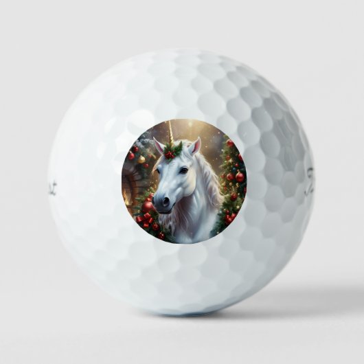 “The Unicorn of Noel” ゴルフボール (正面)