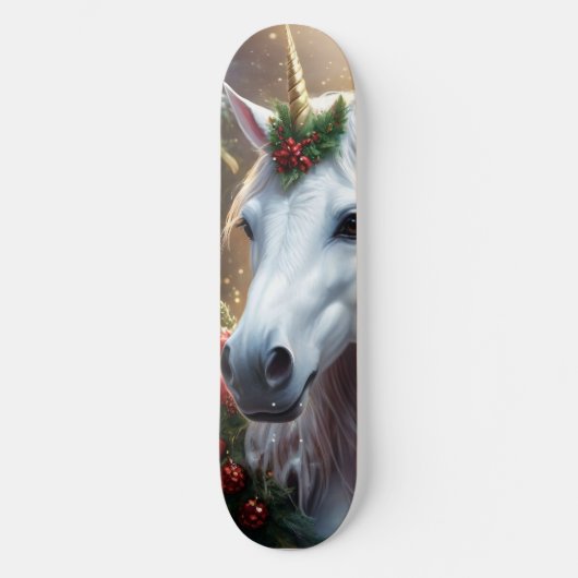 “The Unicorn of Noel” スケートボード (正面)