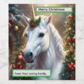 “The Unicorn of Noel” ワインラベル (シングルラベル)