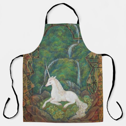 The Unicorn's Secret Garden エプロン (正面)
