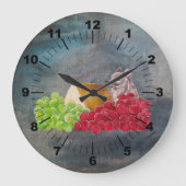 The Uninvited Guest Painting by Alfred Fox ラージ壁時計 (正面)