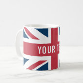 The Union Jack British Flag コーヒーマグカップ (正面左)