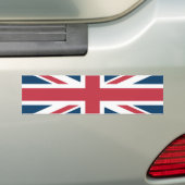 The Union Jack British Flag バンパーステッカー (車上)