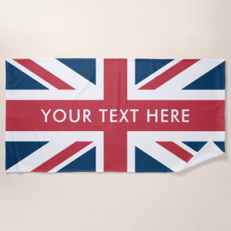 The Union Jack British Flag ビーチタオル