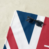 The Union Jack British Flag ビーチタオル (インサイチュ)