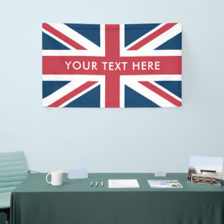The Union Jack British Flag 横断幕