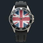 The Union Jack British Flag 腕時計<br><div class="desc">Watch with The Union Jack flag design. This United Kingdom flag design is a great way to show you are proud to be British.</div>