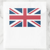 The Union Jack British Flag 長方形シール (バッグ)