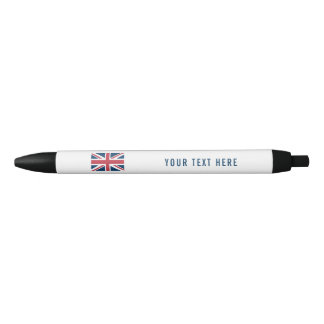 The Union Jack British Flag 黒ボールペン