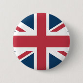 The Union Jack British Flag Button 缶バッジ (正面)