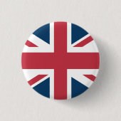The Union Jack British Flag Button 缶バッジ (正面)