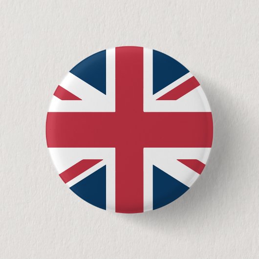 The Union Jack British Flag Button 缶バッジ (正面)